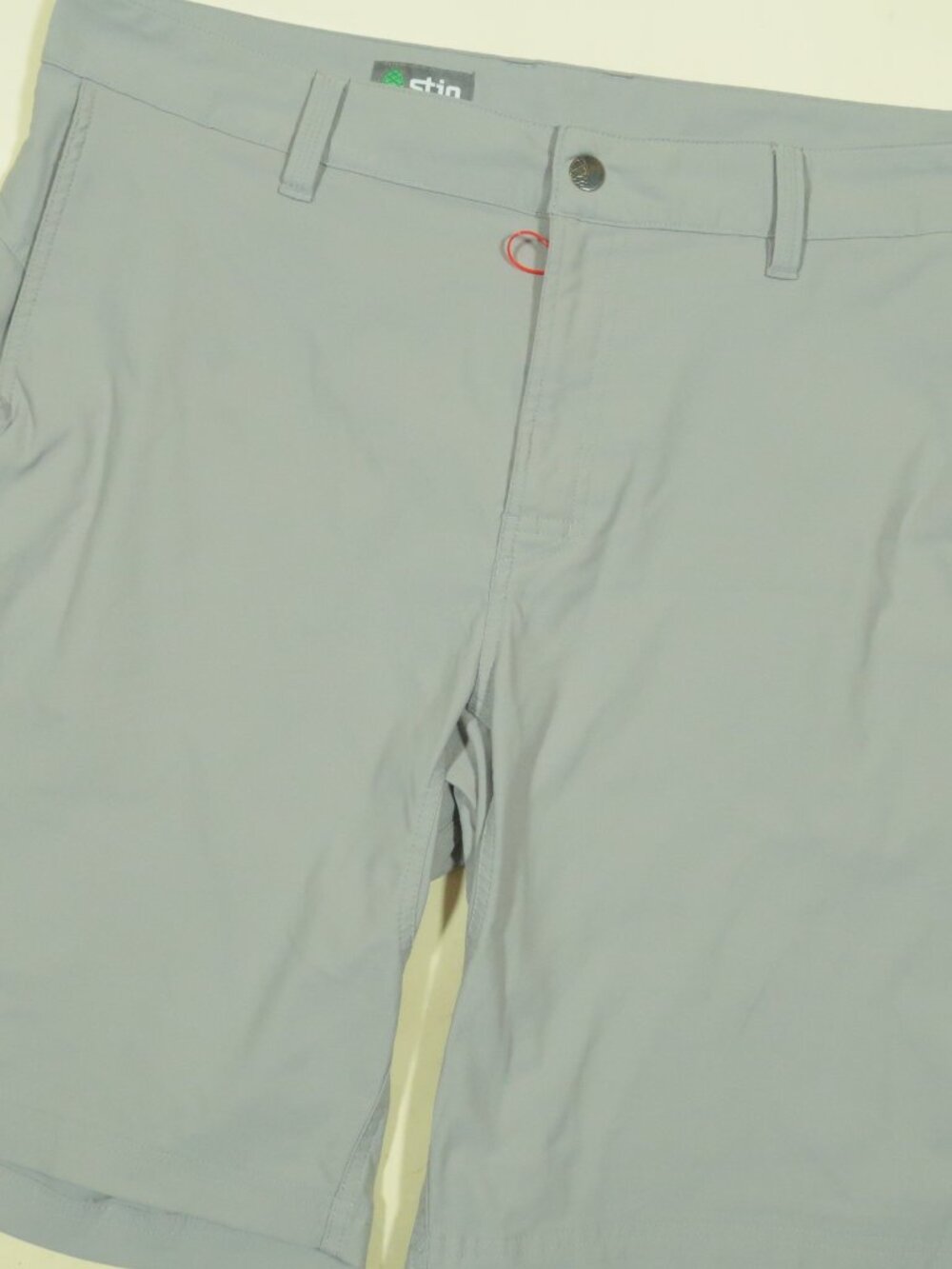 Stio Coburn Shorts Mens 38 Gray Nylon Stretch Performance